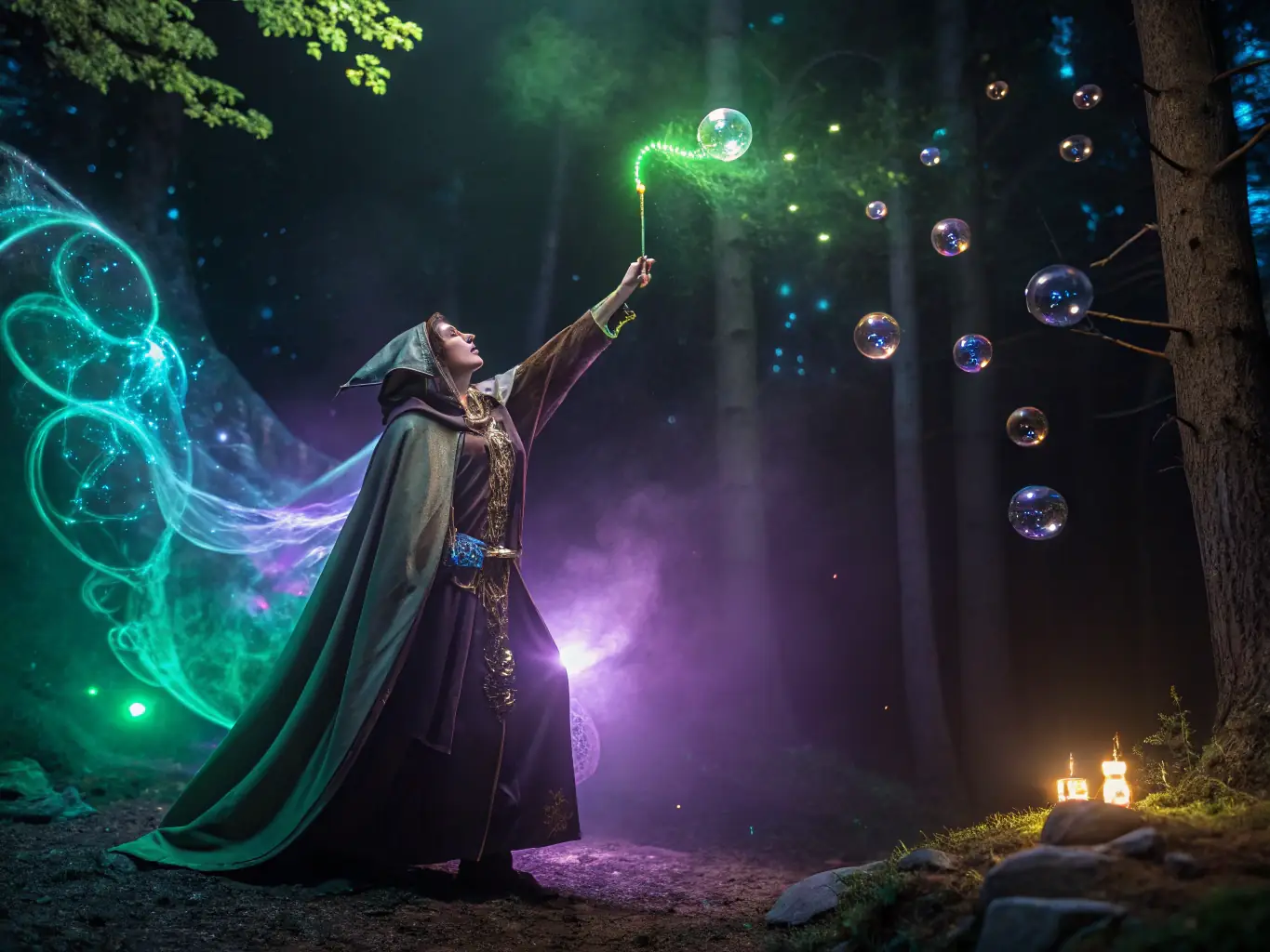 An artistic representation of a patron supporting the arts, symbolizing the patronage program offered by ChronoVerse Publishing.